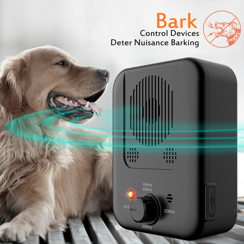 Pets Dog Anti Barking Device Pet Dog Ultrasonic Anti Barking Collars Repeller Outdoor Dogs Stop No Bark Control Training Device Supplies