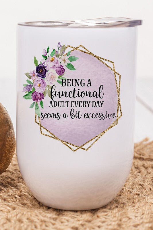 Functional Adult Every day Bit Excessive Wine Tmbl