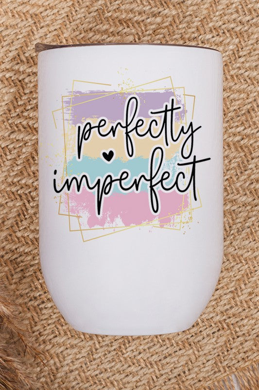 Perfectly Imperfect Pastel Wine Tumbler