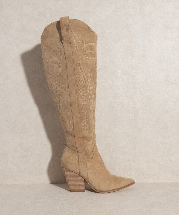 OASIS SOCIETY Bronco - Knee-High Embroidered Boots