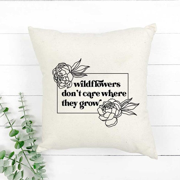 Wildflowers Don't Care Pillow Cover