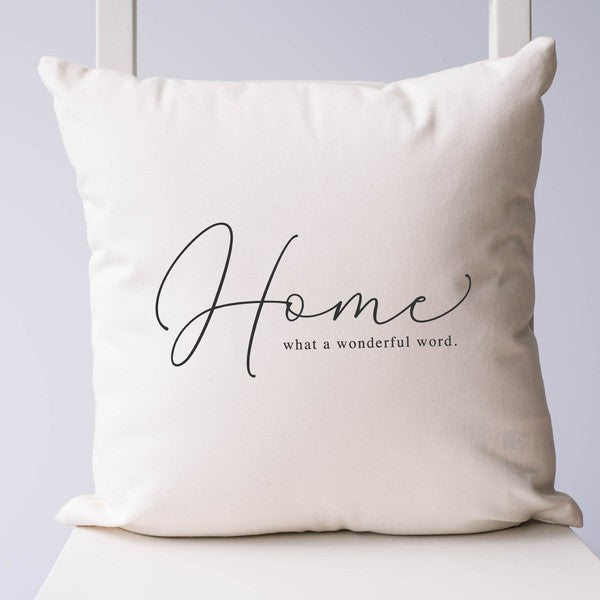 Home What A Wonderful Word Pillow Cover