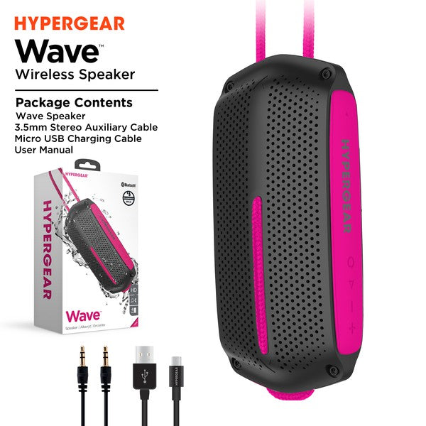 HyperGear Wave Water Resistant Wireless Speaker