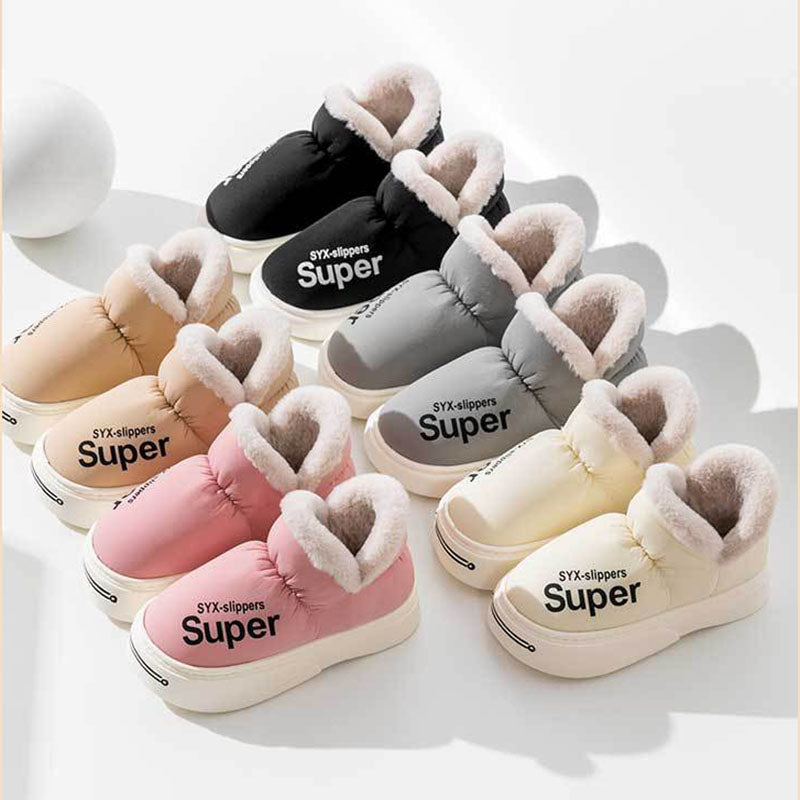 Covered Heel Down Cotton Slippers For Women