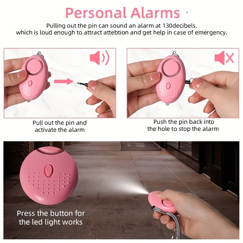 10pcs Women's Personal Alarm Keychain Set with Window Breaker, Bottle Opener, and Storage Bag