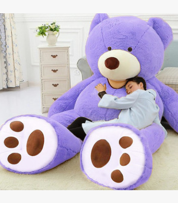 Giant Teddy Bear Plush Toy Huge  Soft Toys  Leather Shell