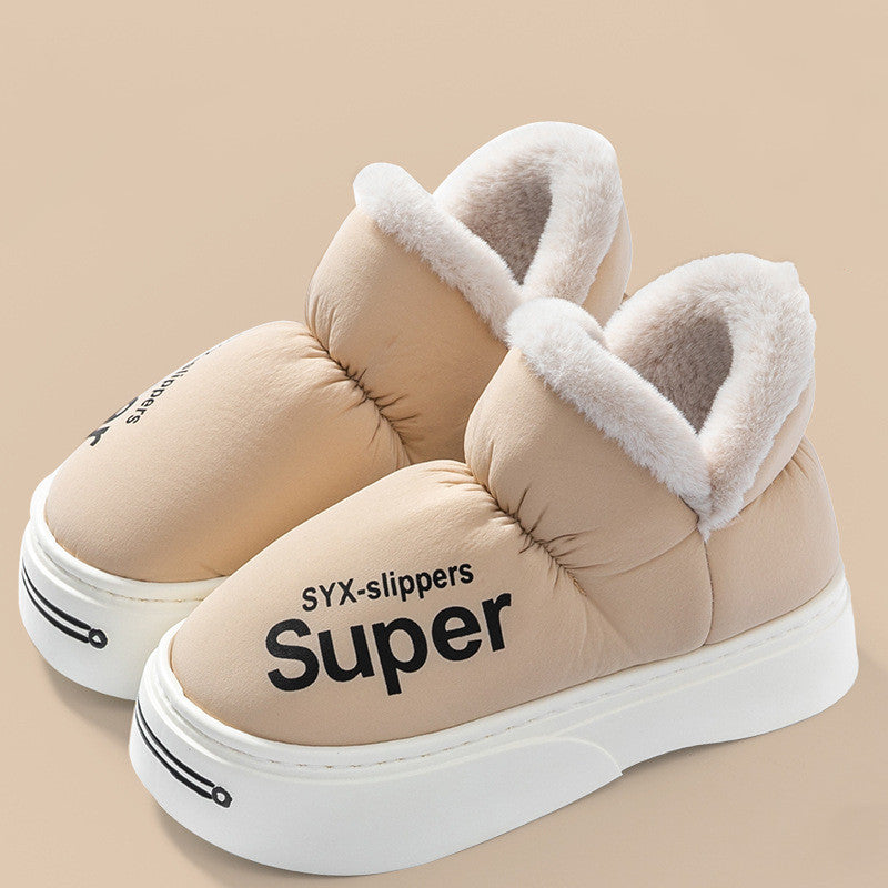 Covered Heel Down Cotton Slippers For Women