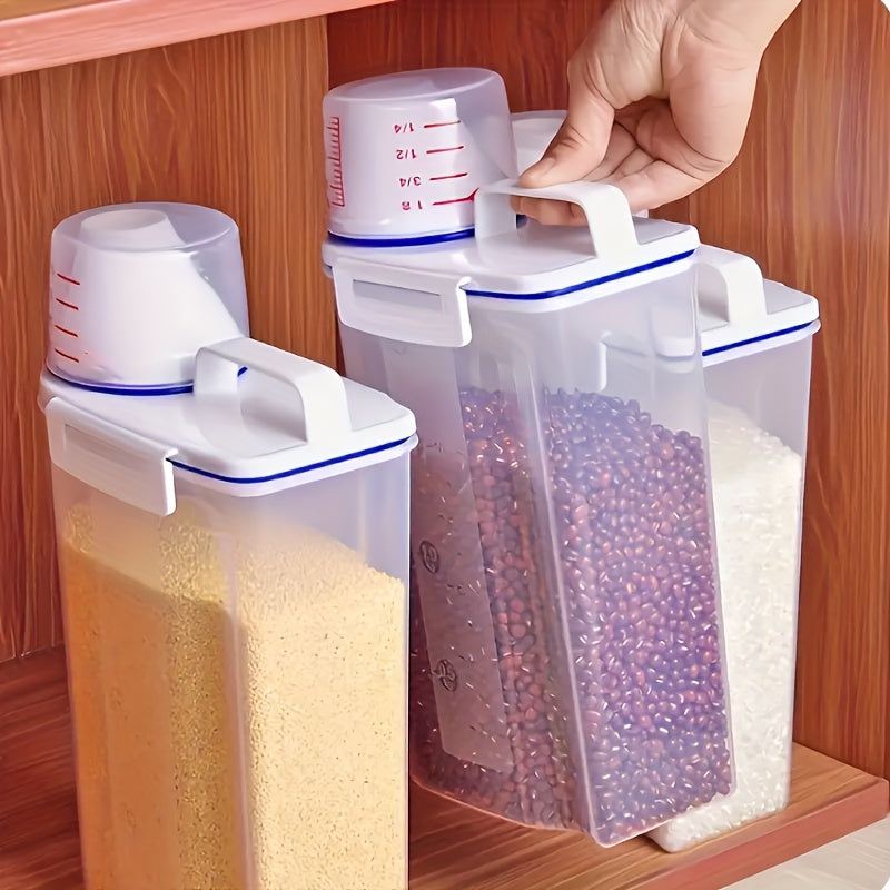 Large Capacity Cereal Storage Container - Airtight, Moisture-Proof, Insect-Proof - Perfect for Rice, Cereals, Grains, Flours, Dog & Pet Food - Home Kitchen Supplies