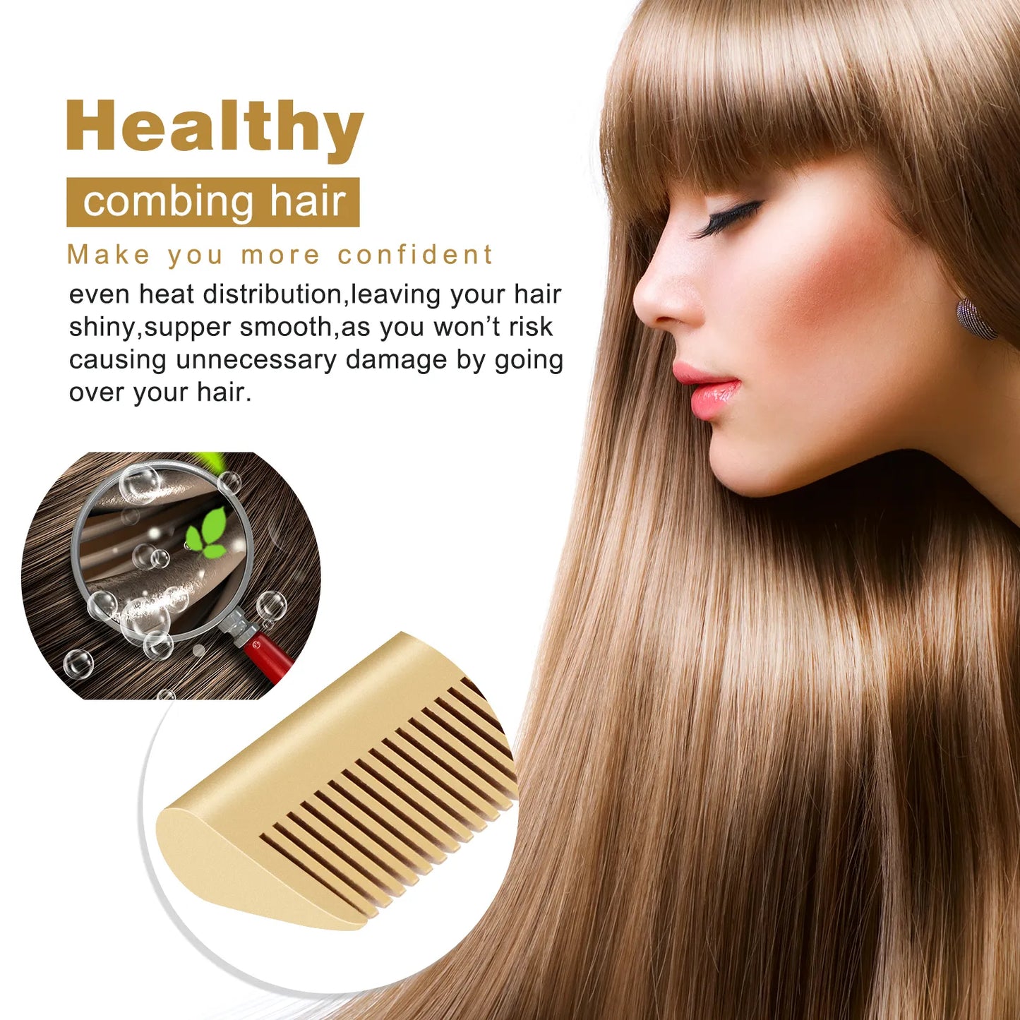 2 in 1  Electric Hot Comb Hair Straightener