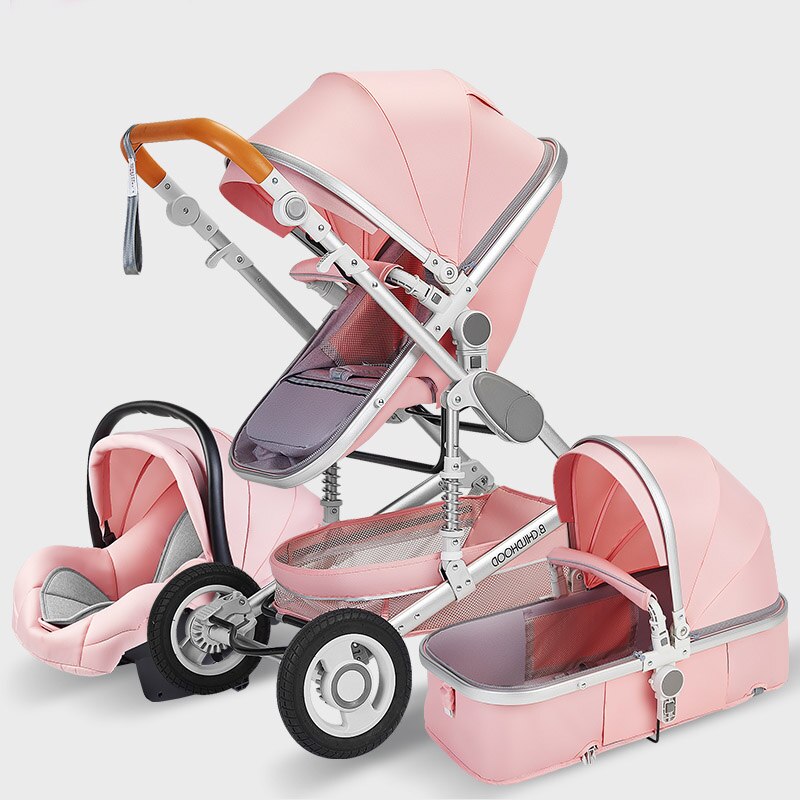 Luxury  Baby Stroller High Landview 3 in 1 Baby Stroller  Portable Baby Pushchair Baby Pram  Baby Comfort for Newborn