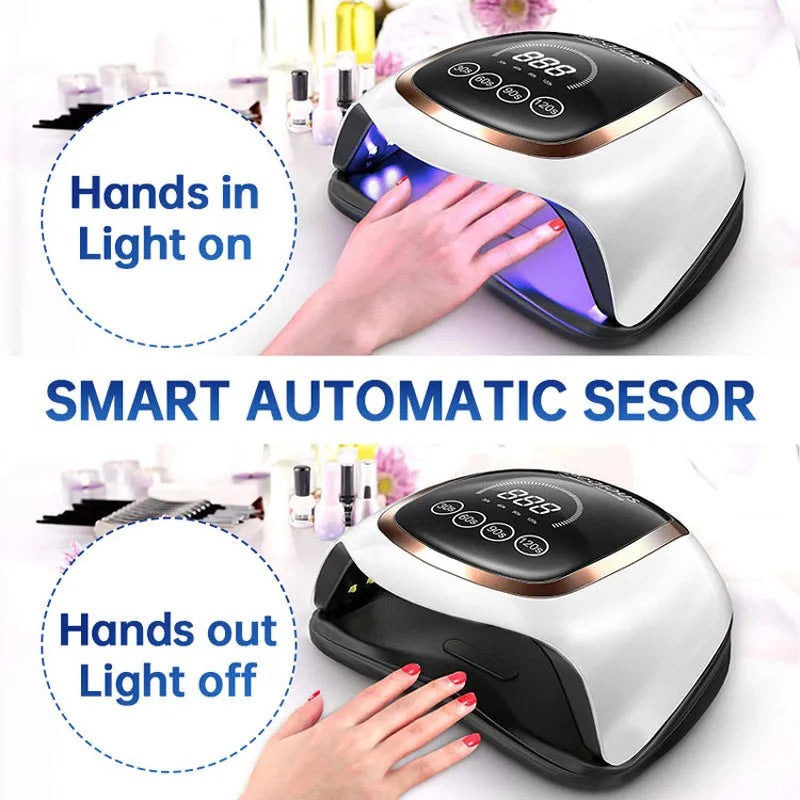 Led UV Drying Lamp With Auto Sensor Smart Nail Salon Tools