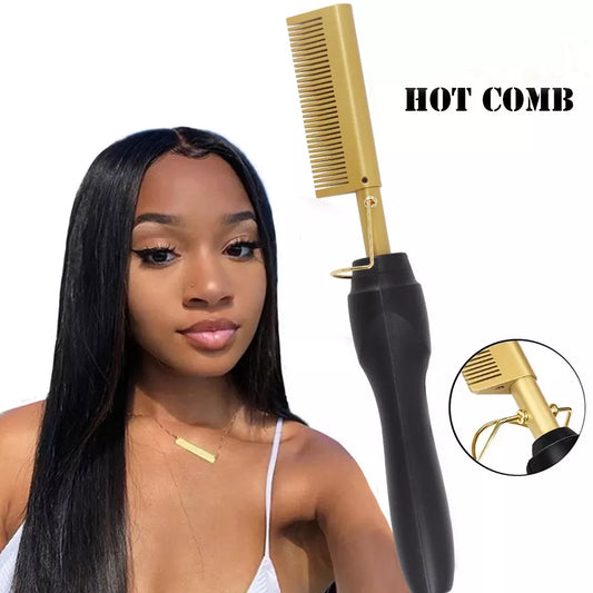 2 in 1  Electric Hot Comb Hair Straightener