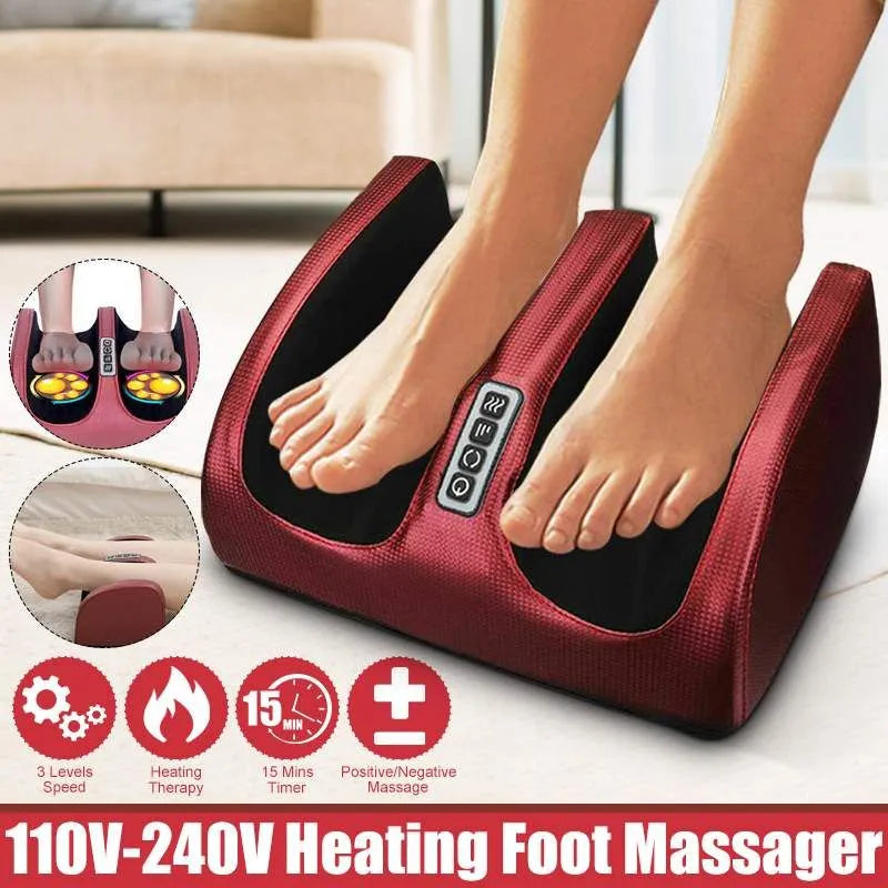 Hot Compression Shiatsu Kneading Roller Muscle Relaxation Pain Relief Foot Spa