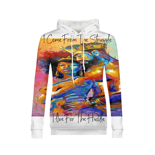 african-queen-art-african-american-art Womens All-Over Print Hoodie