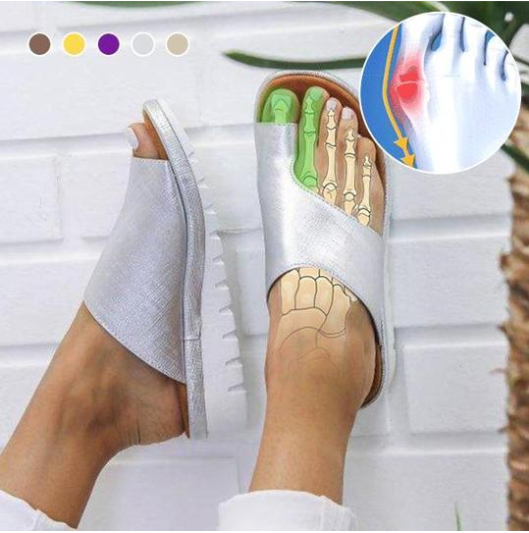 Toe wedge heel with half drag sandals