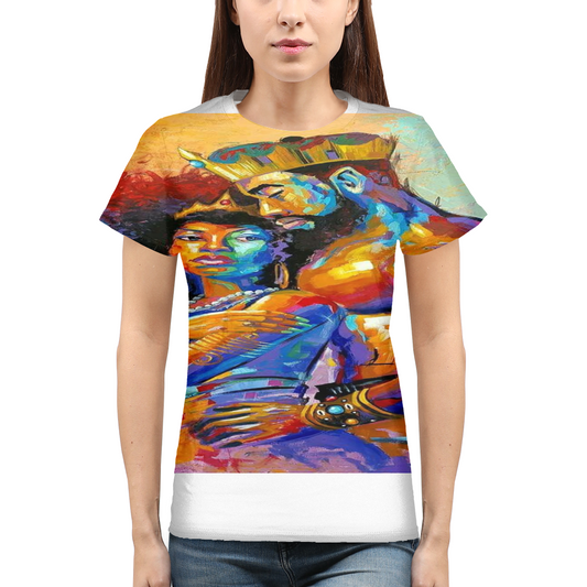 african-queen-art-african-american-art Womens All-Over Print  T-Shirt